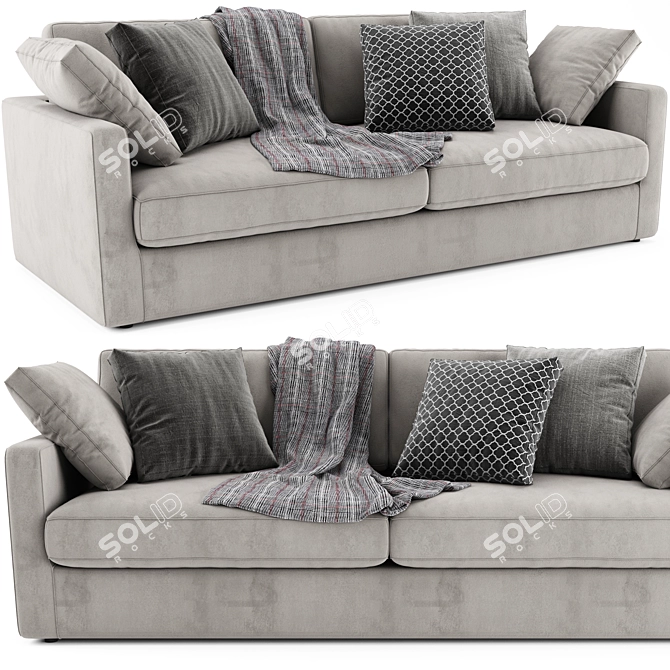 Winston Sofa: Sleek Comfort for Your Home 3D model image 1