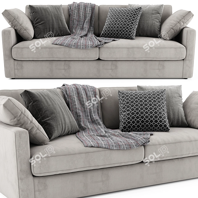 Winston Sofa: Sleek Comfort for Your Home 3D model image 3