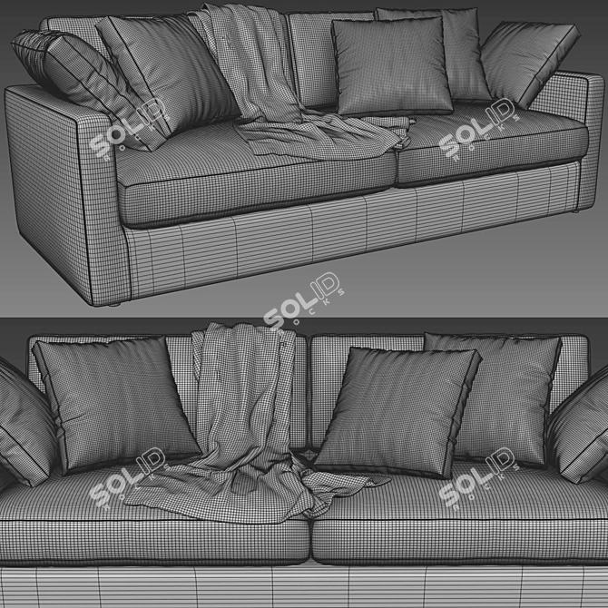Winston Sofa: Sleek Comfort for Your Home 3D model image 4