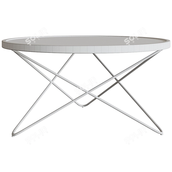 Beliani Meridian 2 Coffee Table (80cm Diameter) 3D model image 2