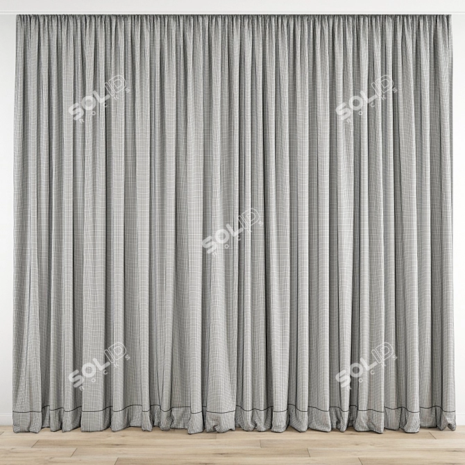 Polygonal Curtain Model 3D model image 4