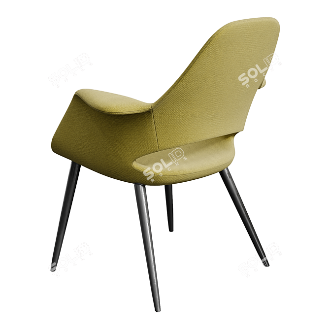 Vitra Organic Chair: Modern Elegance for Comfort 3D model image 2