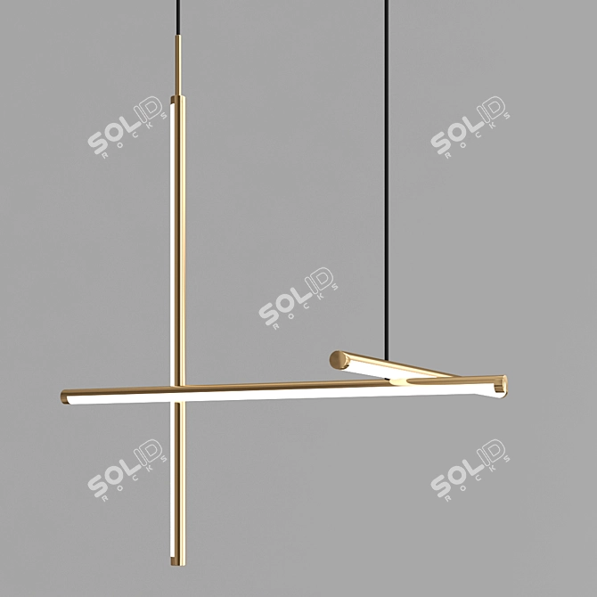 Modern LED Chandeliers: Coordinates Collection 3D model image 4