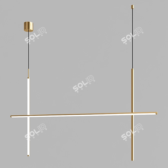 Modern LED Chandeliers: Coordinates Collection 3D model image 5
