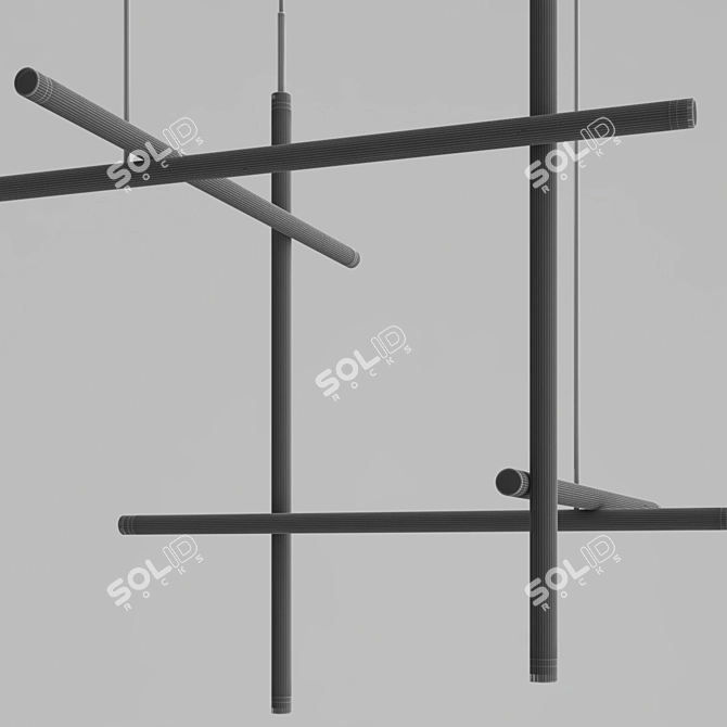 Modern LED Chandeliers: Coordinates Collection 3D model image 7