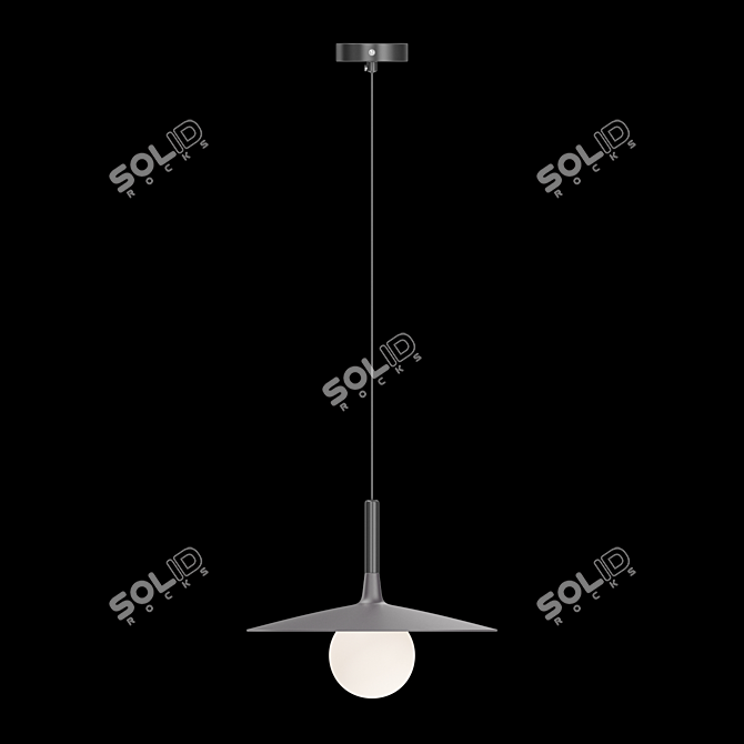 BOTEIN Pendant Lamp: Stylish Design, Matte Shade 3D model image 3