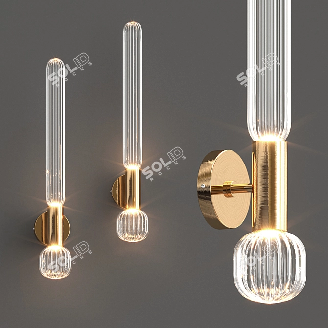 Elegant Frigg Wall Lamp 3D model image 1