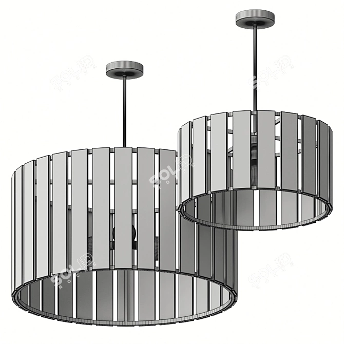 Contemporary Arteriors Desmond Pendant 3D model image 2