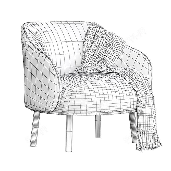 Natuzzi Botanic: Stylish & Sustainable Furniture 3D model image 6