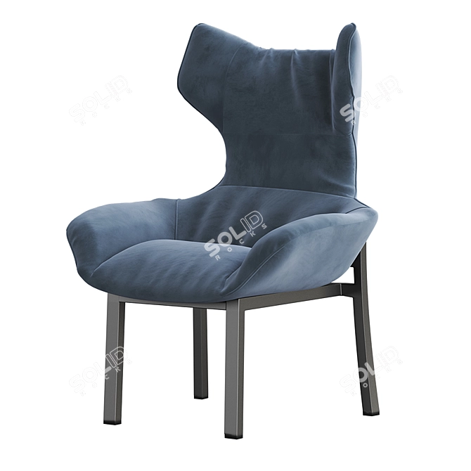 Natuzzi Aura: Modern Luxury Sofa 3D model image 2