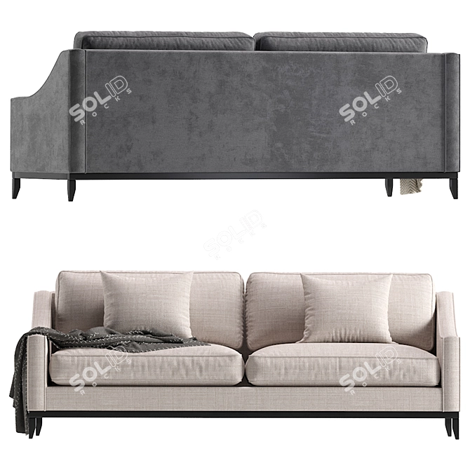 Luxury Italia Sofa: Corleone Collection 3D model image 2