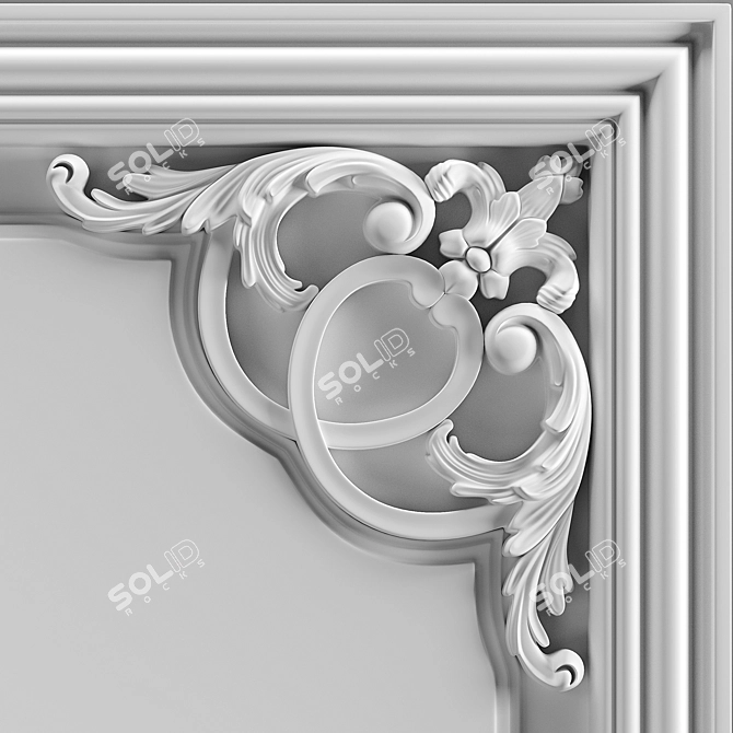 Corner Wall Piece 3D model image 1