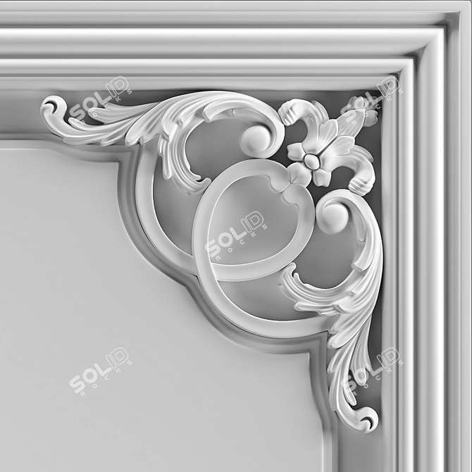 Corner Wall Piece 3D model image 6