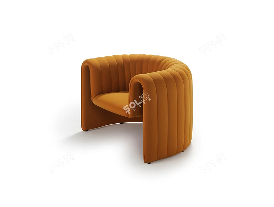 Remnant: Industrial Elegance Armchair 3D model image 3