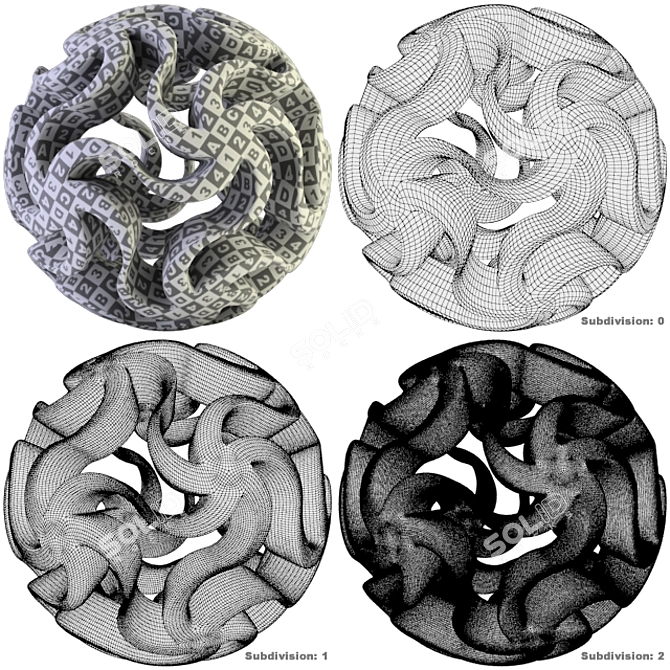 Modern Sculpture: 3D Max File 3D model image 4