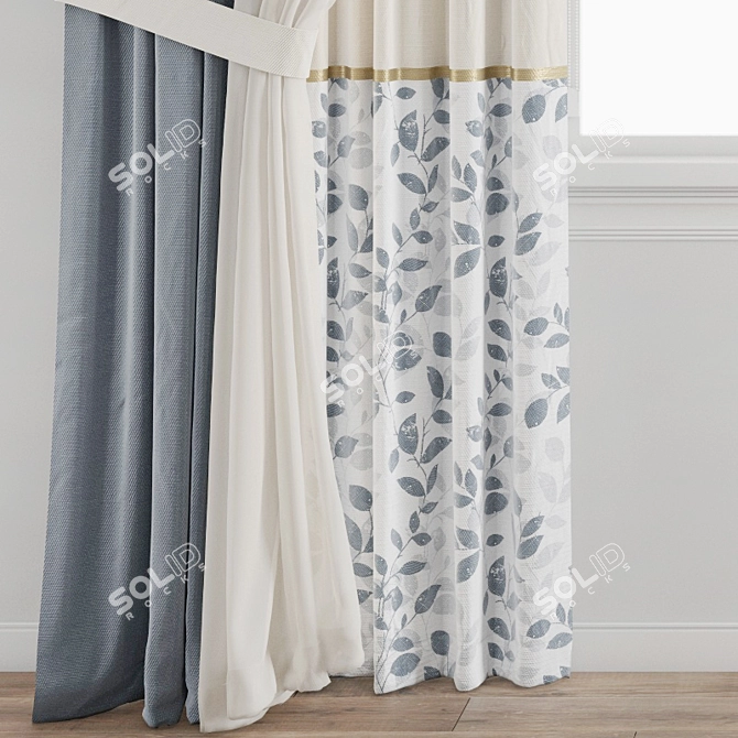 Polygonal Model Curtain: High Quality 3D Archive 3D model image 3