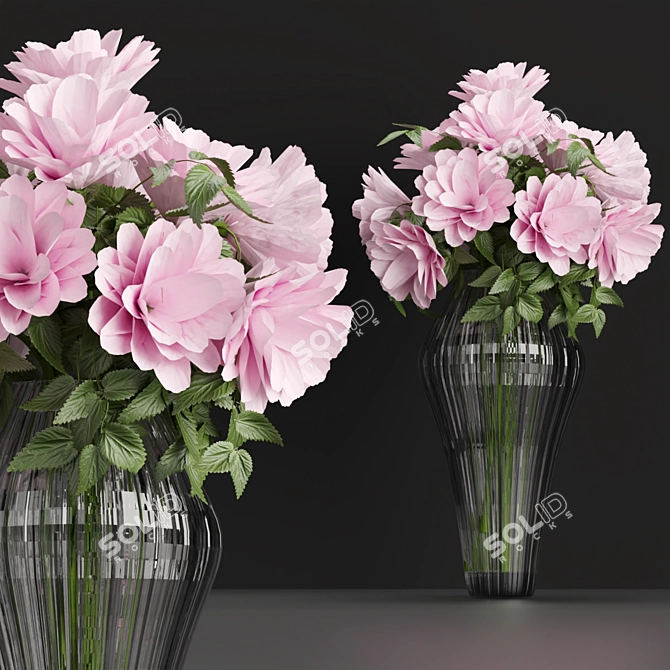 PBR Bouquet Model Set 3D model image 2