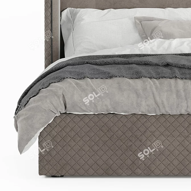 Modern and Comfortable Marcel Bed 3D model image 4