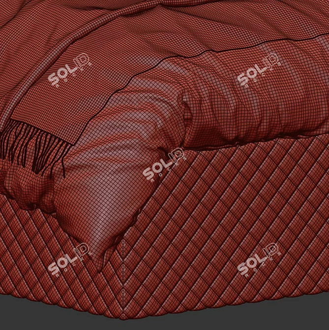 Modern and Comfortable Marcel Bed 3D model image 5