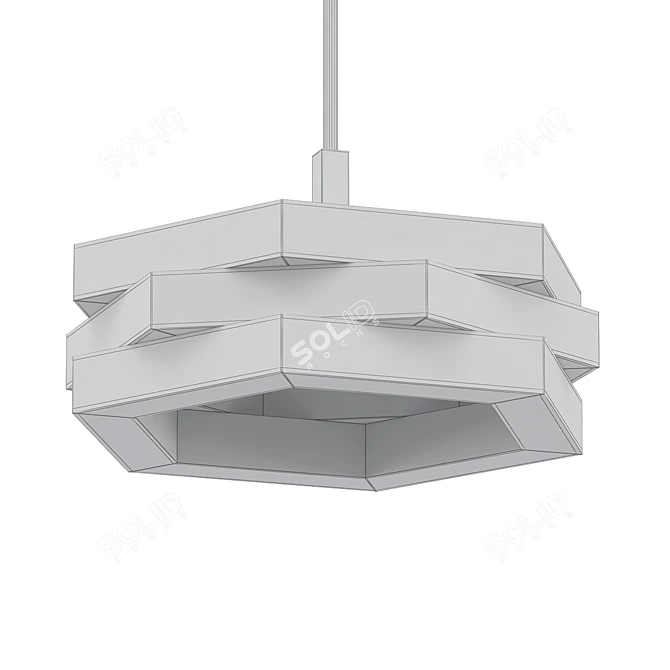 Elegant Facet Chandelier: Elk Home 3D model image 2