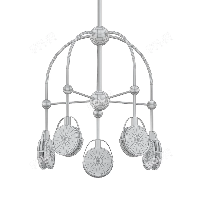 Elk Home Focal Point Chandelier 3D model image 2