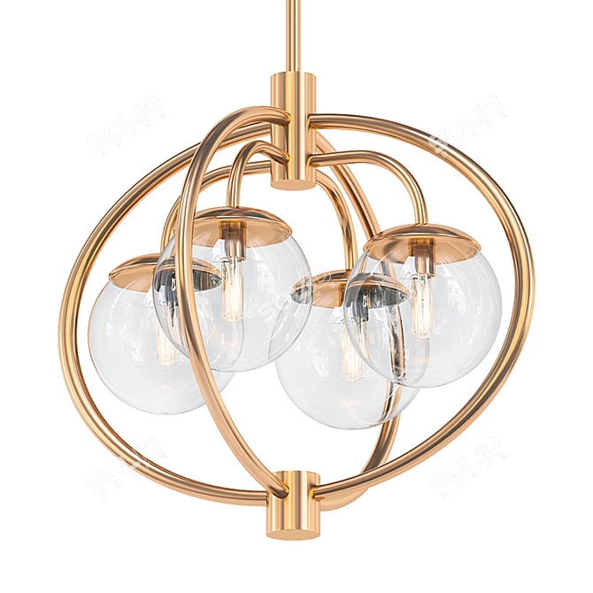 Elegant Craftmade Chandelier 3D model image 1