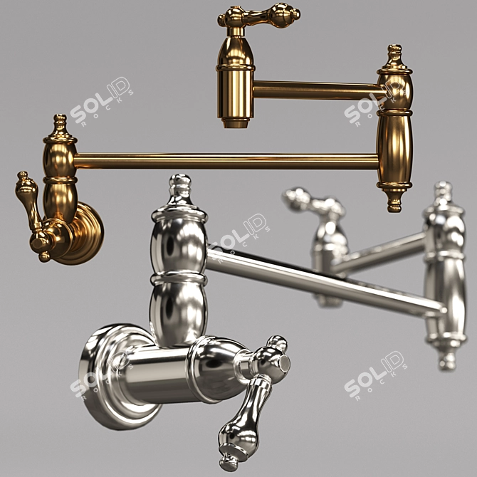 Heritage Collection: Waterstone & Kingston Faucets 3D model image 6