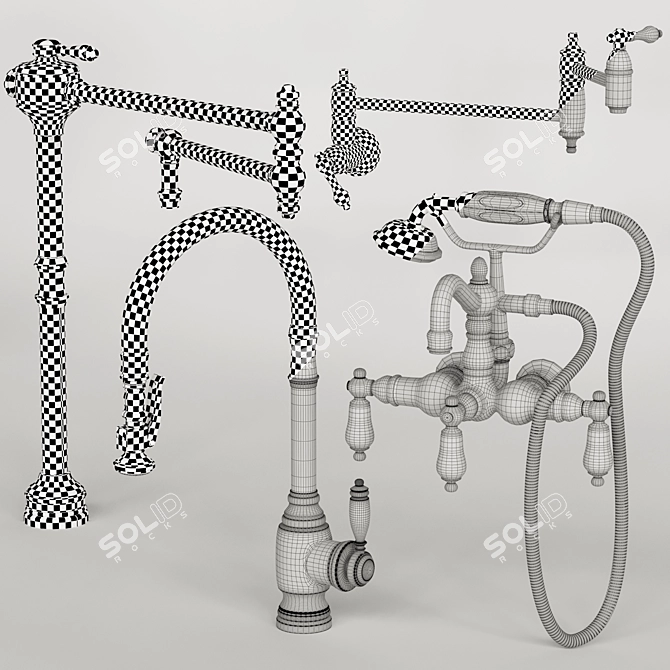 Heritage Collection: Waterstone & Kingston Faucets 3D model image 7