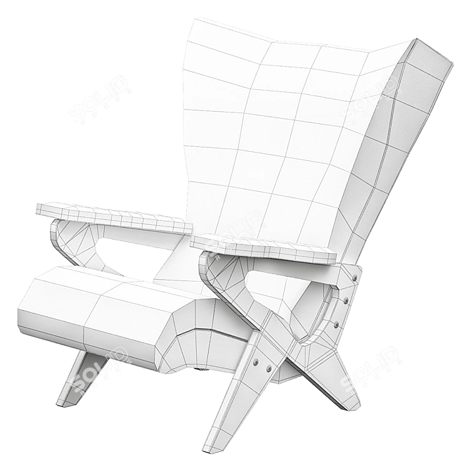 ETEL R: Stylish & Comfortable Armchair 3D model image 2