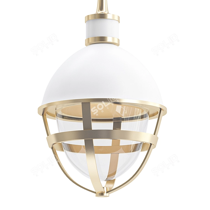 Elegant Outdoor Pendant Lighting 3D model image 1