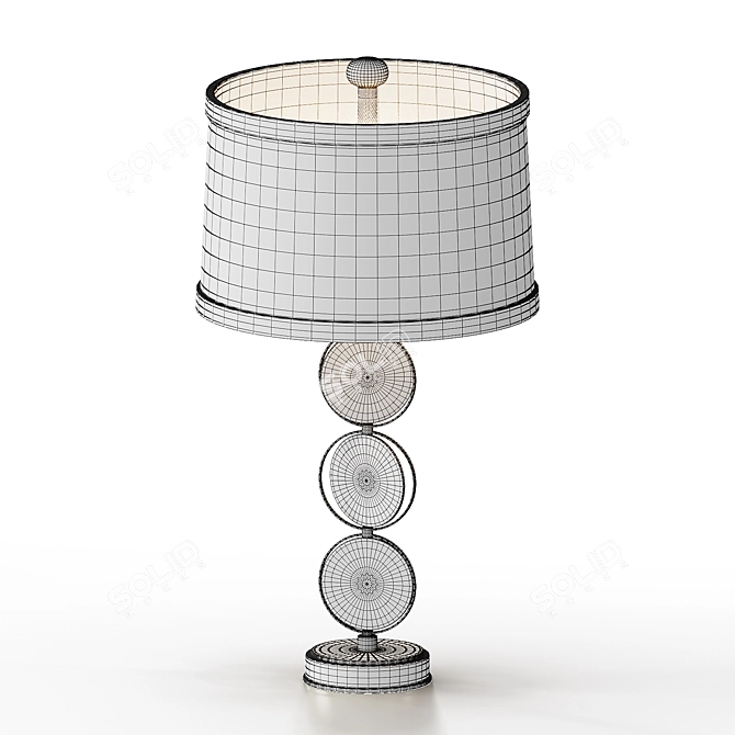 Elegant Alabaster Table Lamp 3D model image 5