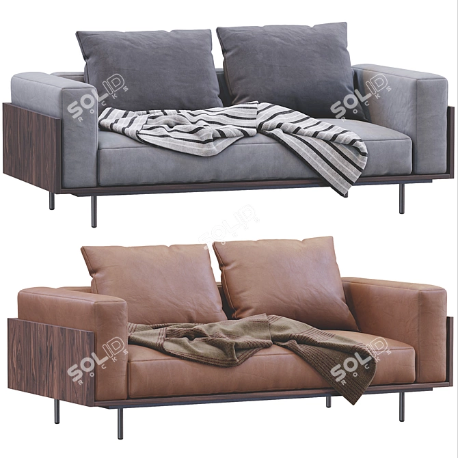 Luxury Minotti Brasilia Sofa 3D model image 2