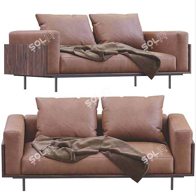 Luxury Minotti Brasilia Sofa 3D model image 3