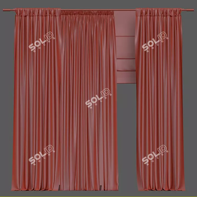 Revamped & Refined Curtain 3D model image 4