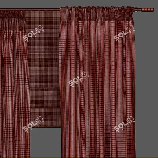 Revamped & Refined Curtain 3D model image 5