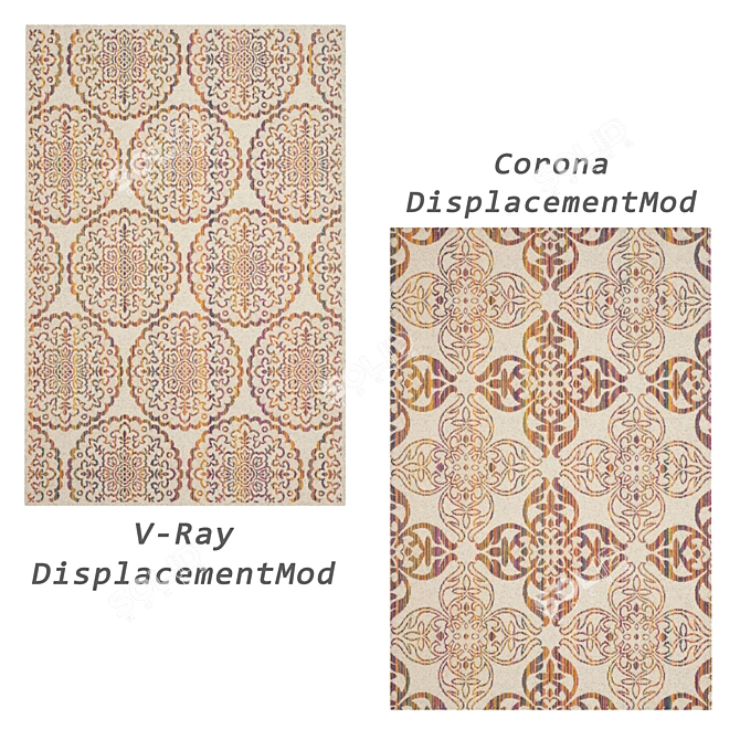 Versatile Rug Set: VRayFur, VRayDisplacementMod, CoronaDisplacementMod [371] 3D model image 4