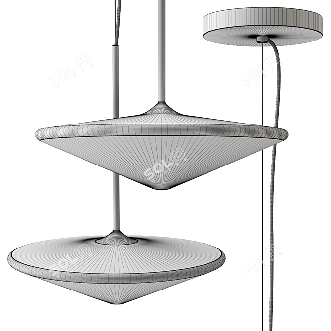 Contemporary TEMPO Pendant Lamp 3D model image 2