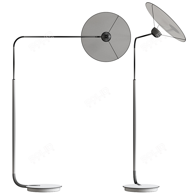 Saturn Sunlit Floor Lamp 3D model image 2