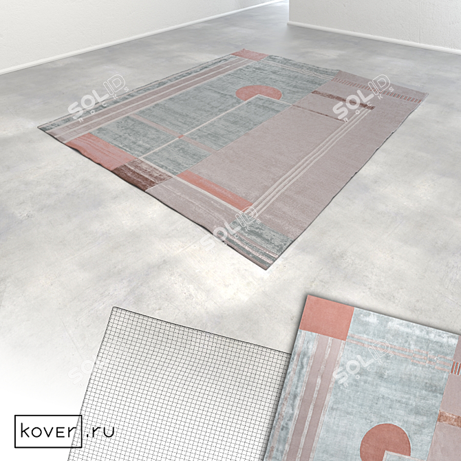 Graphic Art Deco Carpets - Modern Designer Collection 3D model image 3