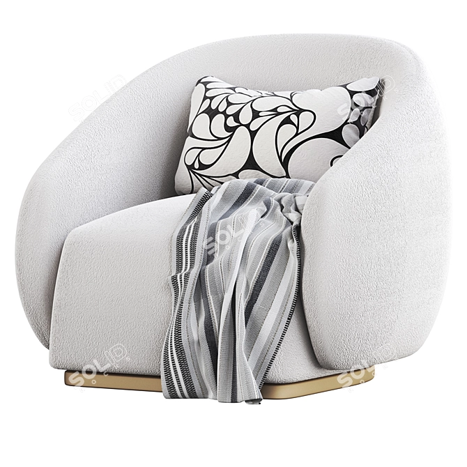 Elevate Your Style with Eichholtz Swiwel Chair Brice 3D model image 3