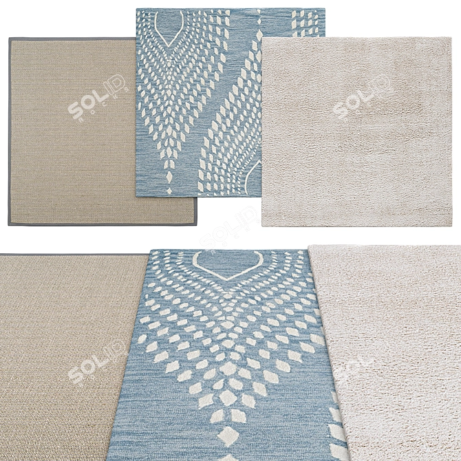 Square Rugs Collection | Multiple Sizes 3D model image 1