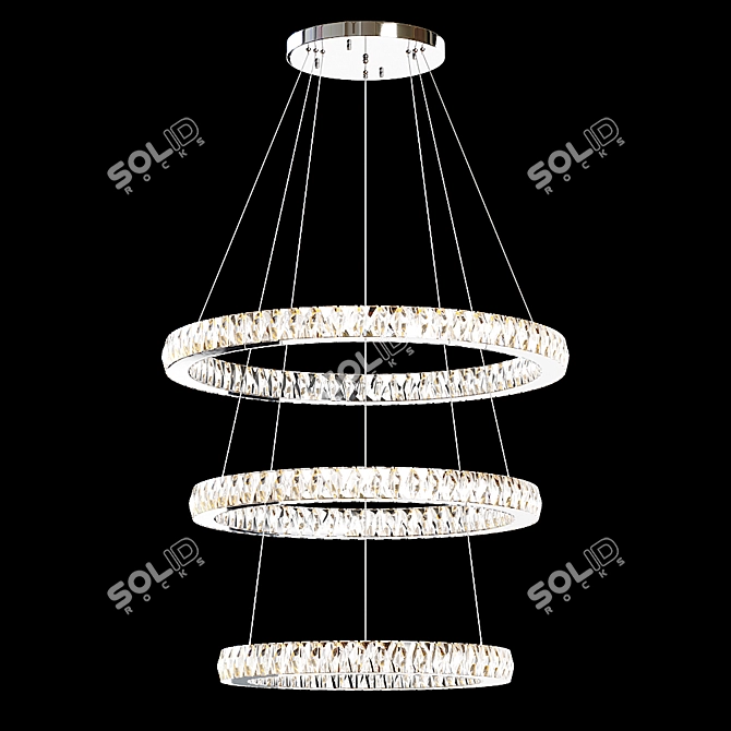 Elegant Citilux Eletto Olimpia Chandelier 3D model image 2