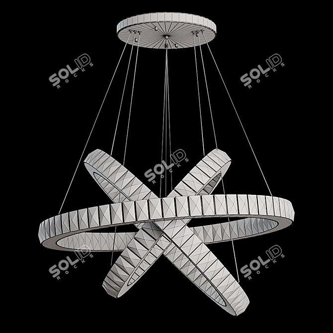 Elegant Citilux Eletto Olimpia Chandelier 3D model image 3