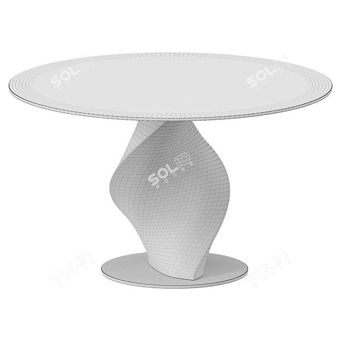 Modern Niagara Ceramic Table 3D model image 2