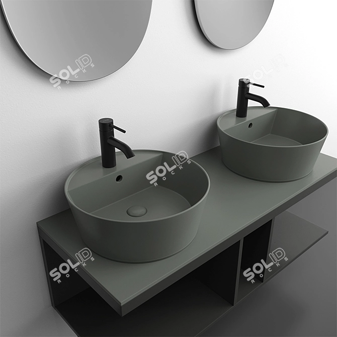 Cielo Multiplo Bathroom Set 3D model image 2