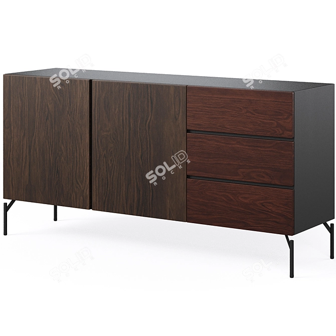 Modern Fango Chest of Drawers 3D model image 1