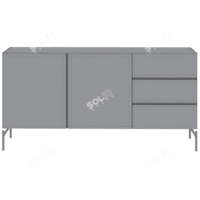 Modern Fango Chest of Drawers 3D model image 3