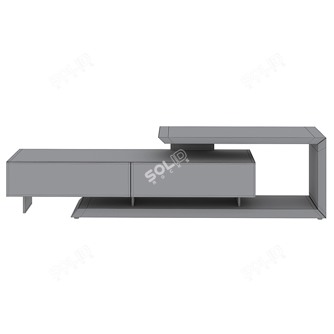 Sleek TV Units Link: Stylish & Functional 3D model image 3