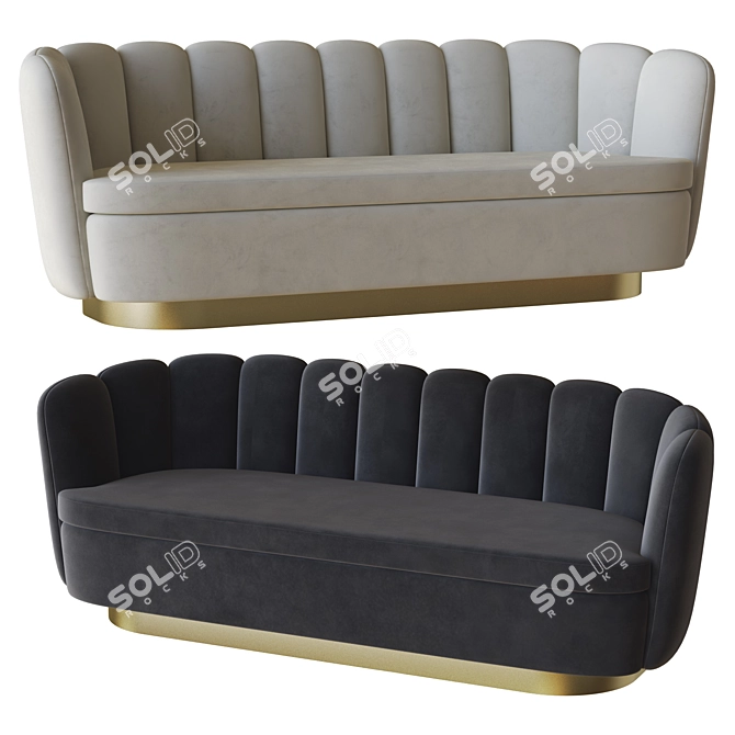 Luxury Mirage Sofa Eichholtz 3D model image 1