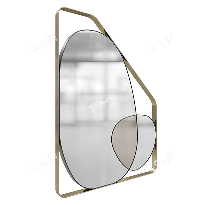 Elegant Marioni Landscape Mirror 3D model image 5